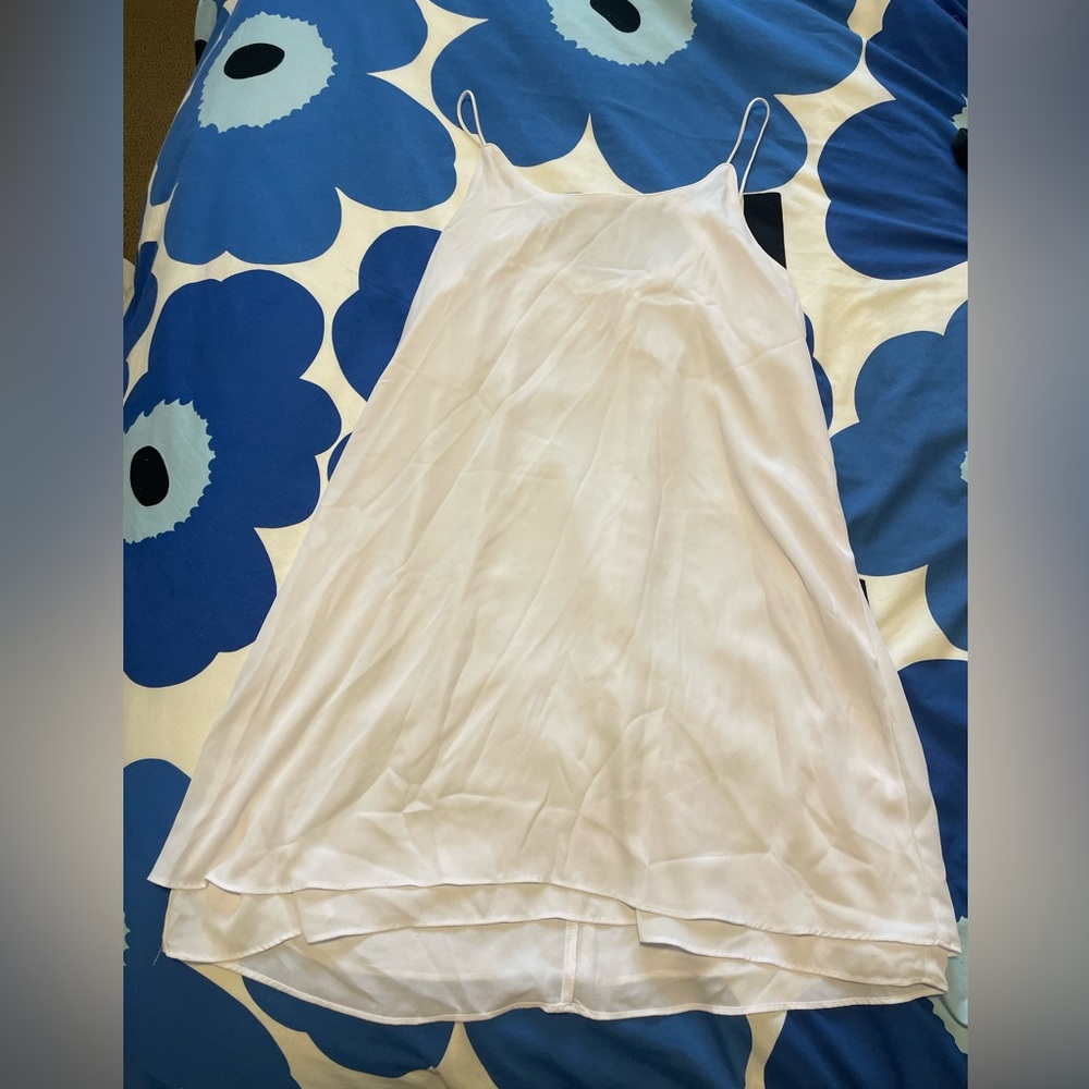 Silky white dress